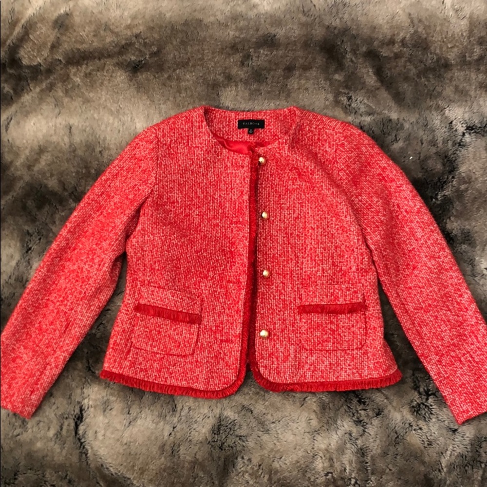 Talbolts red tweed jacket